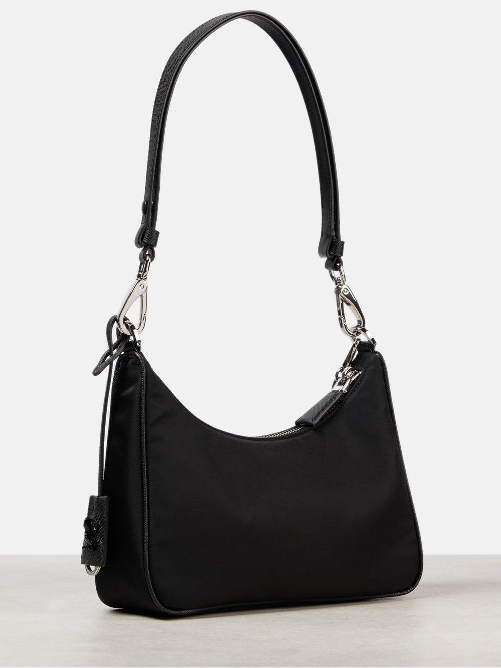 Prada Re-Edition Embellished Nylon Black Shoulder Bag - Picture 4 of 16